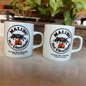 Malibu Hot Chocolada Ceramic Coffee Mugs